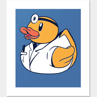 Cute Doctor Rubber Duckie // Medical Doctor Rubber Ducky Ducktor Posters and Art